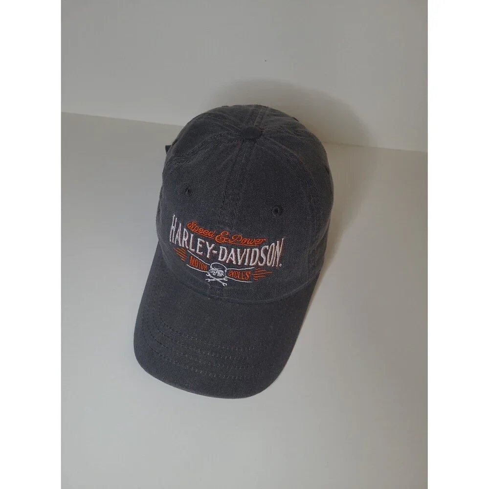 Vtg Harley Davidson Wisconsin adjustable Strapback hat